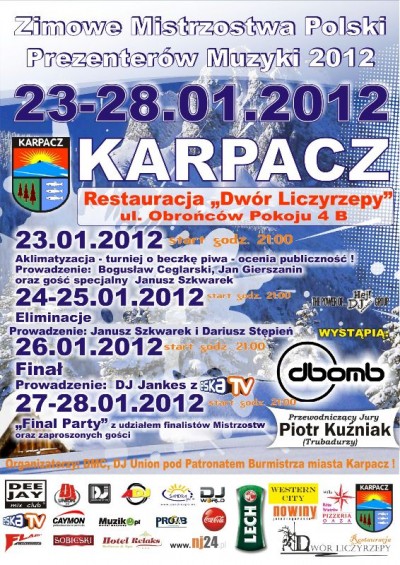 Zimowe Mistrzostwa Polski Prezenterów Muzyki Karpacz 2012 