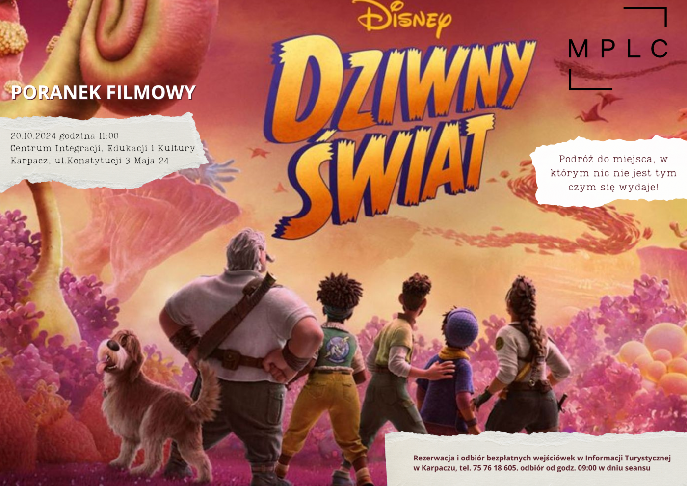 Poranek Filmowy dla dzieci i młodzieży