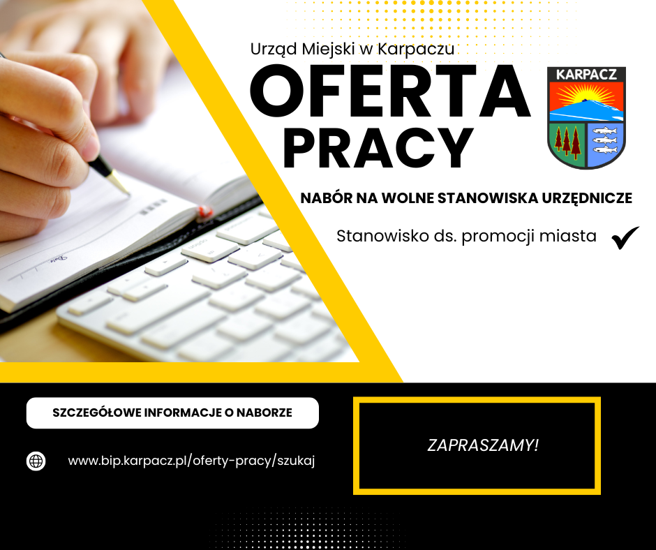 Ogłoszenie o naborze na wolne stanowisko urzędnicze ds. promocji