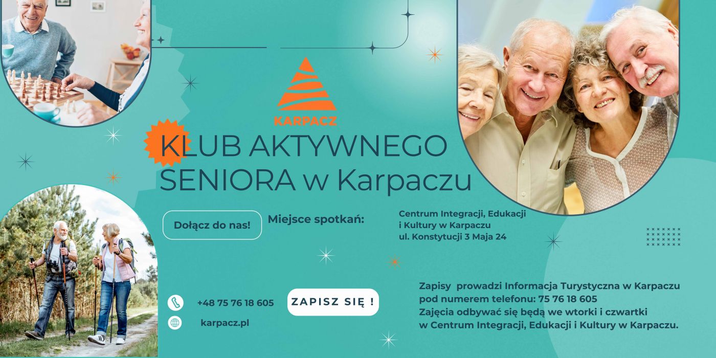 Rusza Klub Aktywnego Seniora w Karpaczu! Nie przegap okazji do integracji.