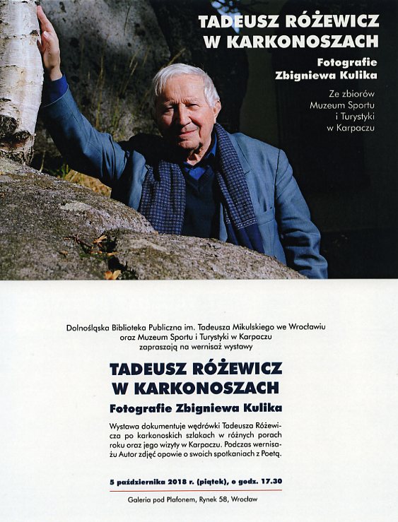 Wystawa Tadeusz Różewicz w Karkonoszach - Fotografie Zbigniewa Kulika