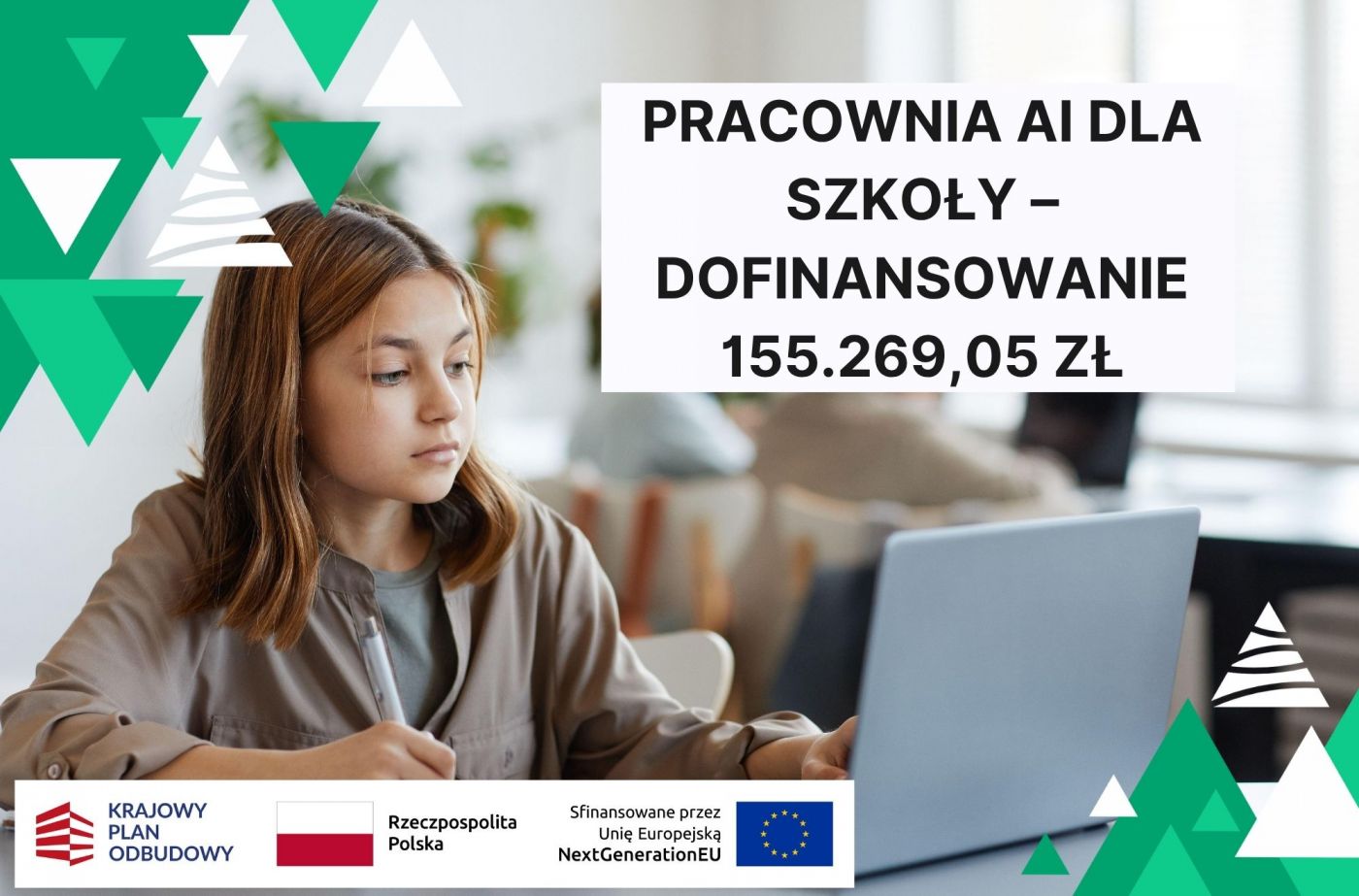 Pracownia AI dla szkoły – dofinansowanie 155.269,05 zł