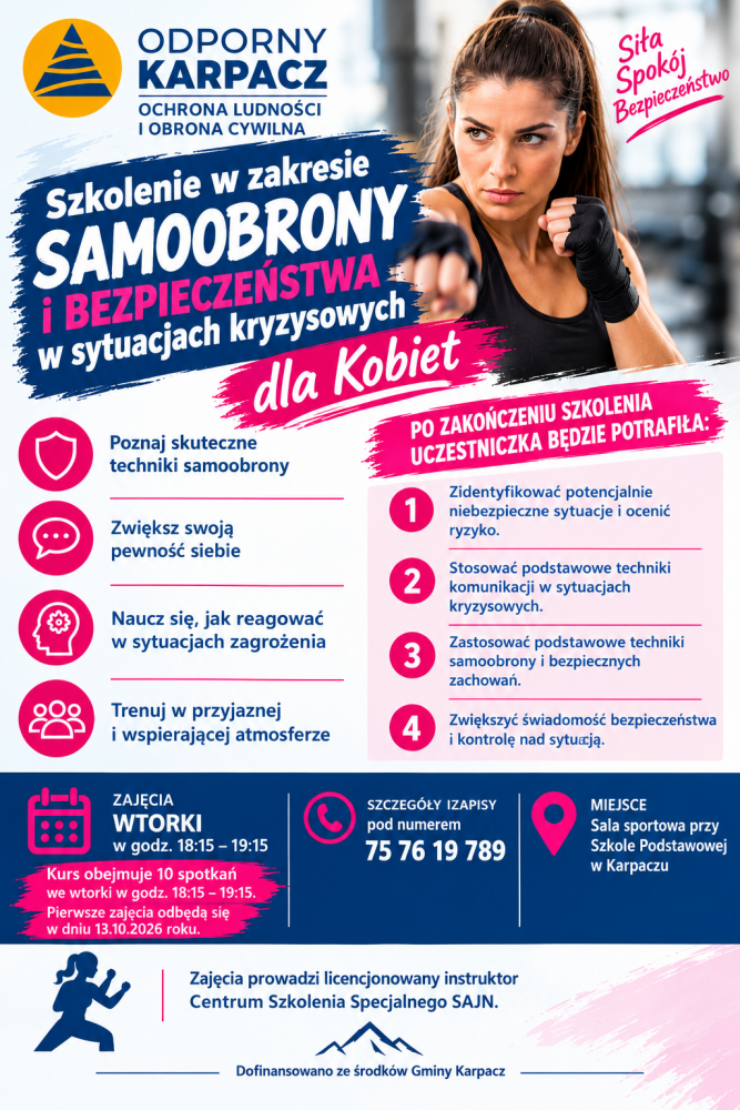 ODPORNY KARPACZ – KURS SAMOOBRONY DLA KOBIET ODPORNY KARPACZ – KURS SAMOOBRONY DLA KOBIET