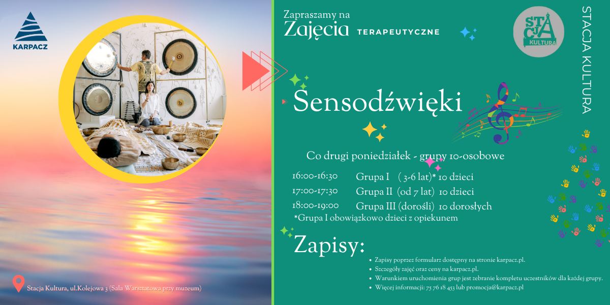 SENSODŹWIĘKI - zajęcia terapeutyczne w Karpaczu
