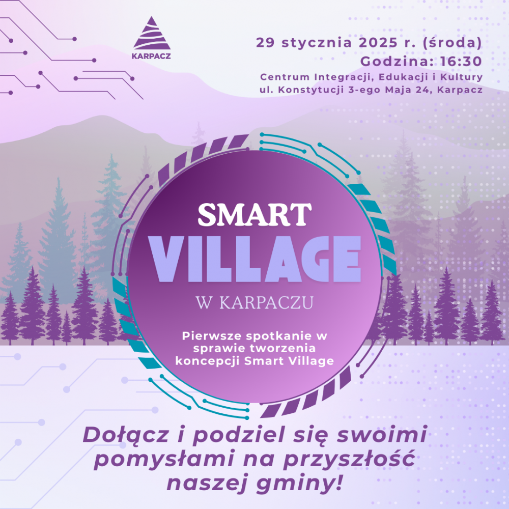 Karpacz wdraża koncepcję Smart Village - zapraszamy na spotkanie!