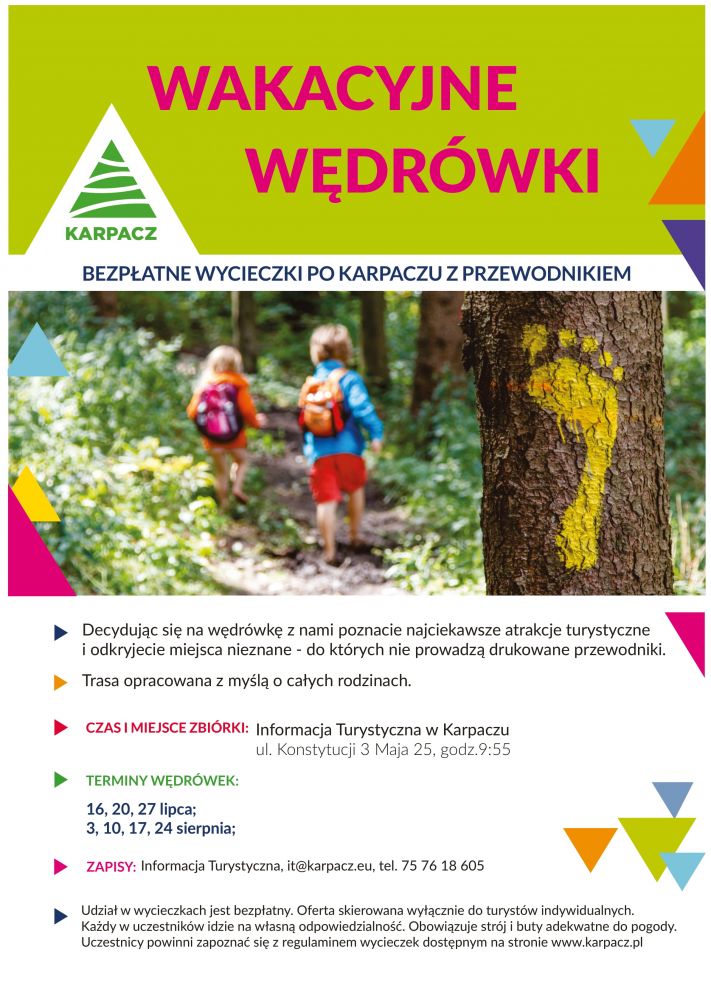 Wakacyjne wędrówki. Bezpłatne wycieczki po Karpaczu z przewodnikiem