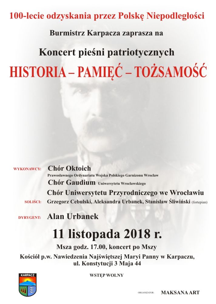 Historia - Pamieć - Tożsamość - Koncert pieśni patriotycznych