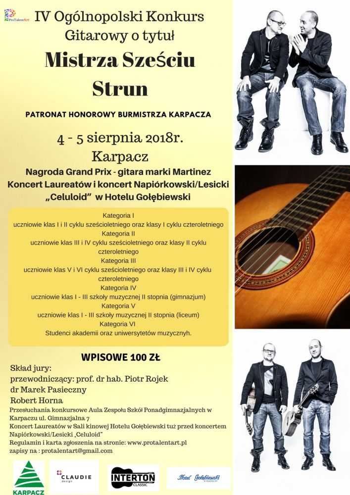 IV Ogólnopolski Konkurs Gitarowy o tytuł Mistrza Sześciu Strun