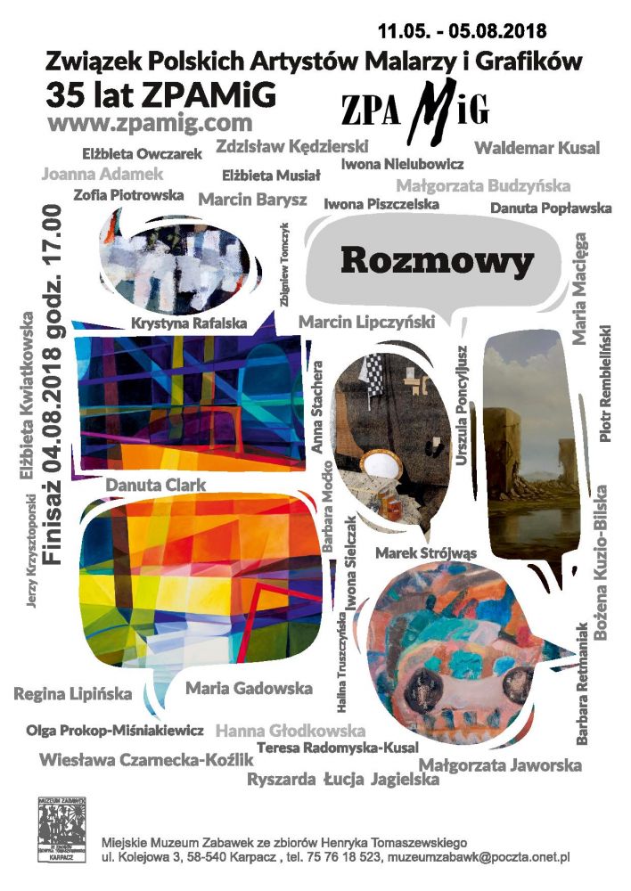 Finisaż wystawy czasowej ROZMOWY w Miejskim Muzeum Zabawek