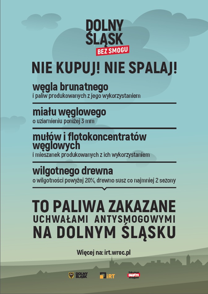 Nie kupuj, nie spalaj! Paliwa zakazane uchwałami antysmogowymi na terenie Dolnego Śląska