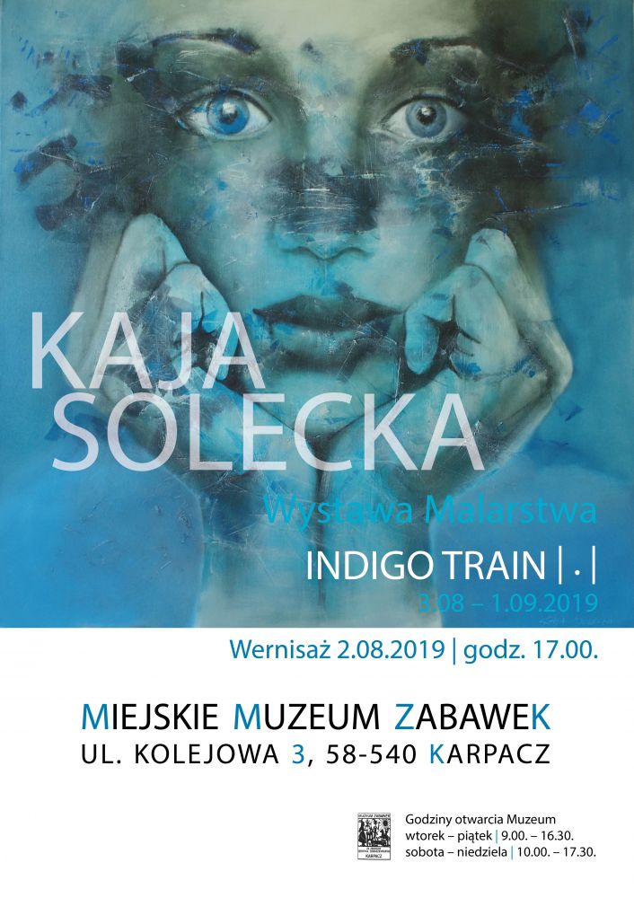 Wystawa malarstwa Kai Soleckiej INDIGO TRAIN 
