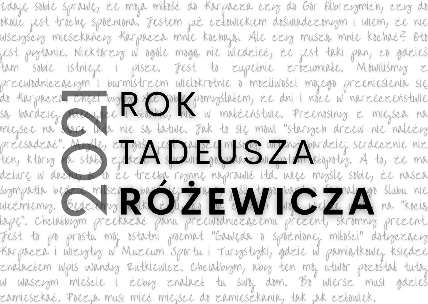 Nadanie imienia Tadeusza Różewicza Miejskiej Bibliotece Publicznej w Karpaczu