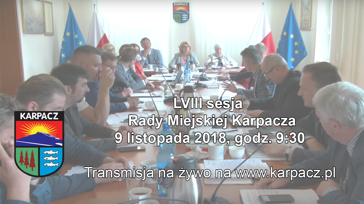 Transmisja na żywo LVII sesji Rady Miejskiej Karpacza