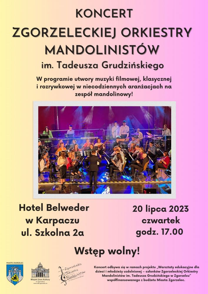 Koncert Zgorzeleckiej Orkiestry Mandolinistów