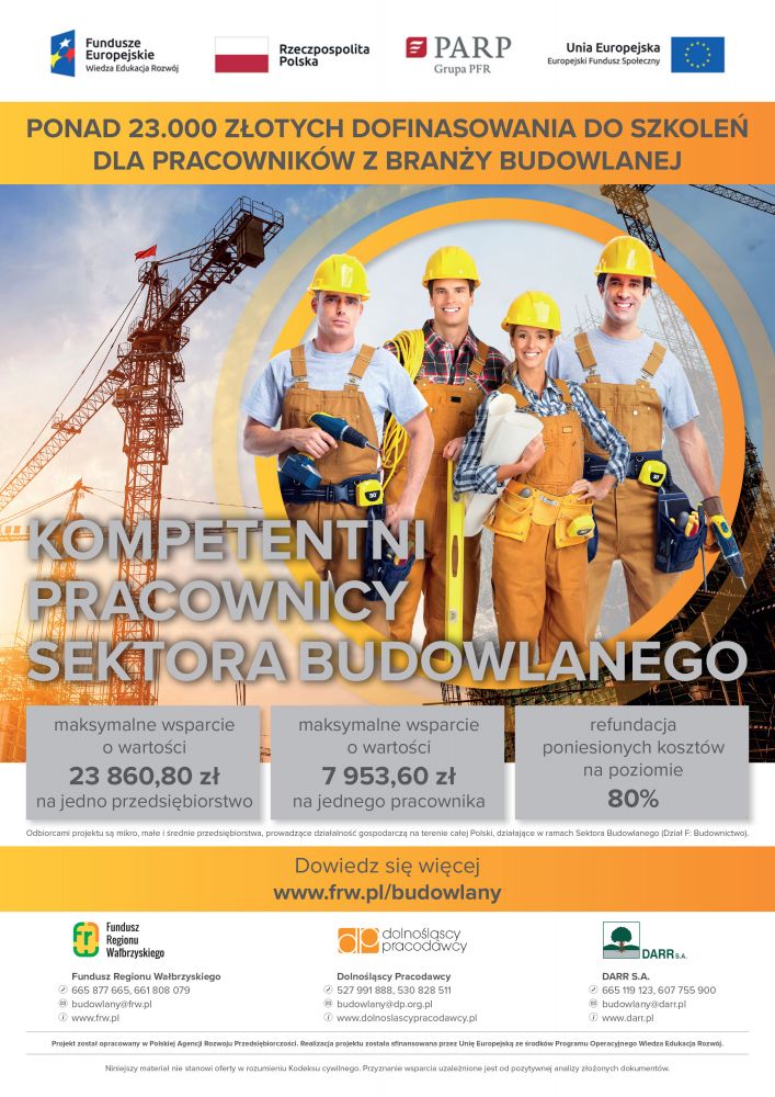 Ogólnopolski projekt „Kompetentni Pracownicy Sektora Budowlanego”