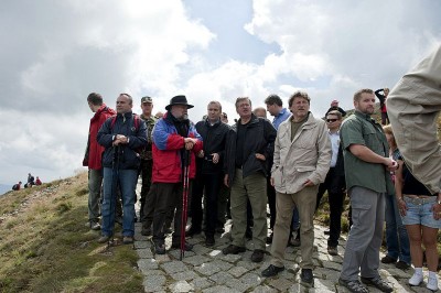 Prezydent Bronisław Komorowski na Śnieżce-10.08.2010r.