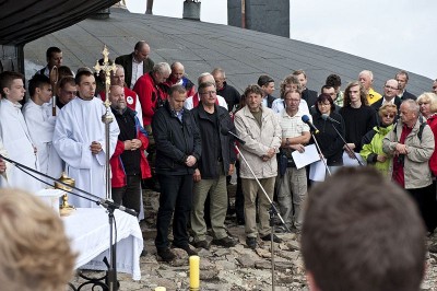 Prezydent Bronisław Komorowski na Śnieżce-10.08.2010r.