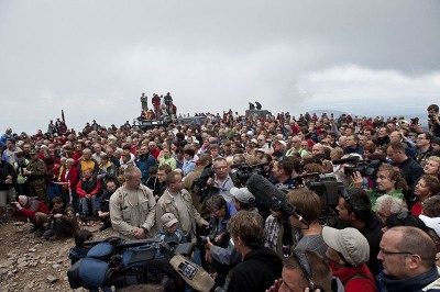 Prezydent Bronisław Komorowski na Śnieżce-10.08.2010r.