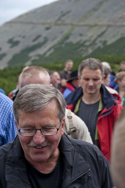 Prezydent Bronisław Komorowski na Śnieżce-10.08.2010r.