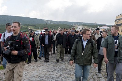 Prezydent Bronisław Komorowski na Śnieżce-10.08.2010r.