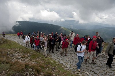 Prezydent Bronisław Komorowski na Śnieżce-10.08.2010r.