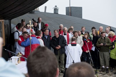 Prezydent Bronisław Komorowski na Śnieżce-10.08.2010r.