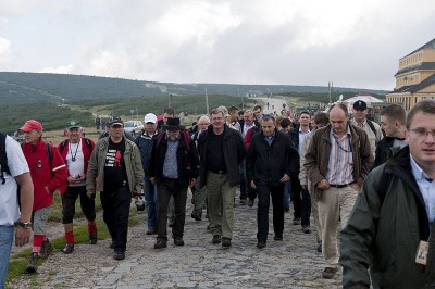 Prezydent Bronisław Komorowski na Śnieżce-10.08.2010r.