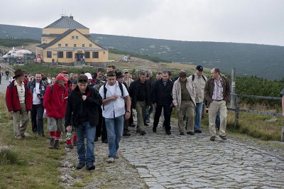 Prezydent Bronisław Komorowski na Śnieżce-10.08.2010r.