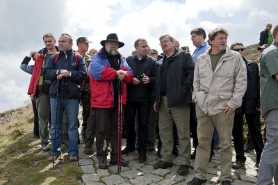 Prezydent Bronisław Komorowski na Śnieżce-10.08.2010r.