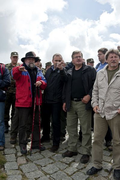 Prezydent Bronisław Komorowski na Śnieżce-10.08.2010r.