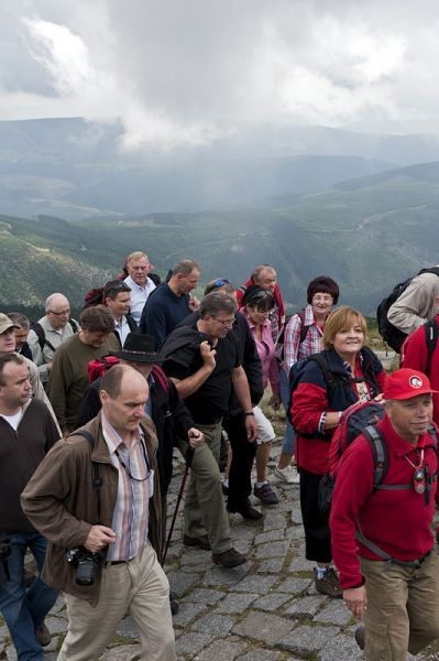 Prezydent Bronisław Komorowski na Śnieżce-10.08.2010r.