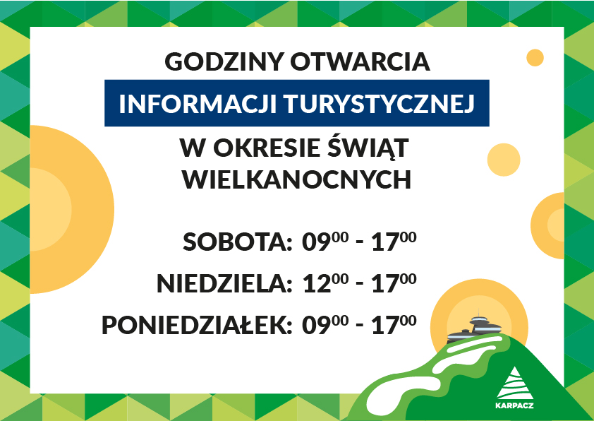 Godziny otwarcia Informacji Turystycznej w okresie wielkanocnym