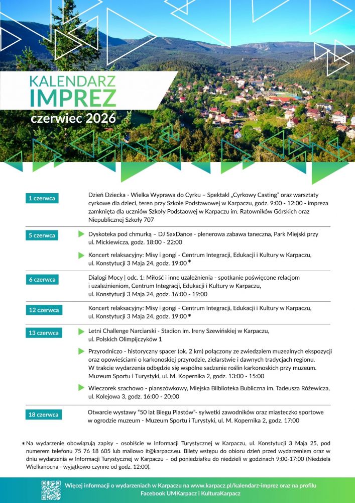 KALENDARZ IMPREZ - CZERWIEC