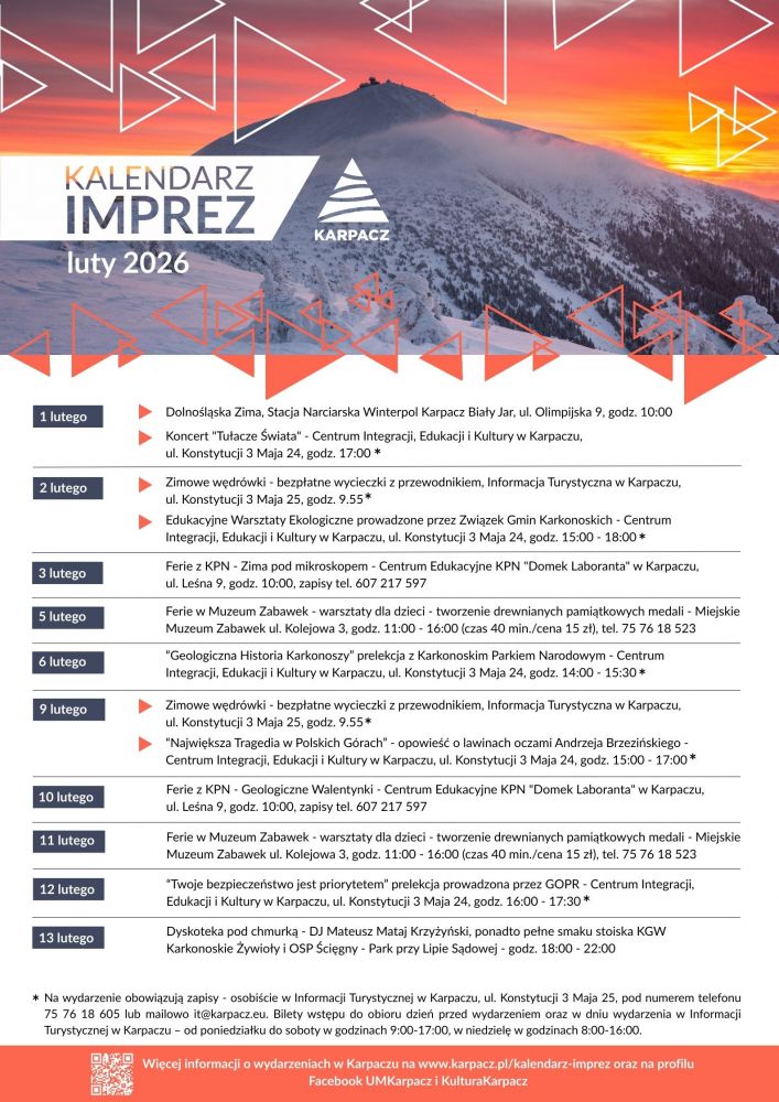 KALENDARZ IMPREZ - LUTY