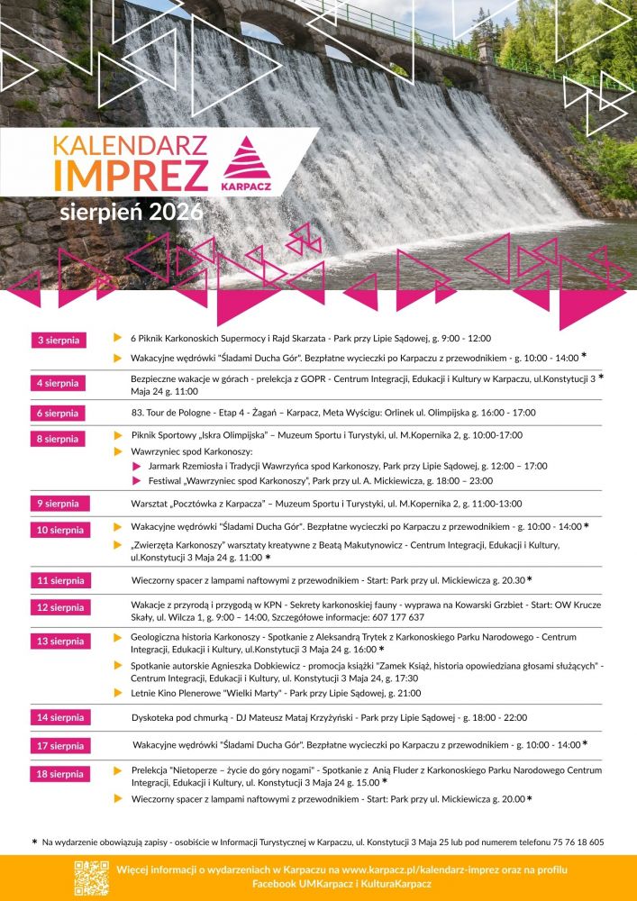 KALENDARZ IMPREZ - SIERPIEŃ