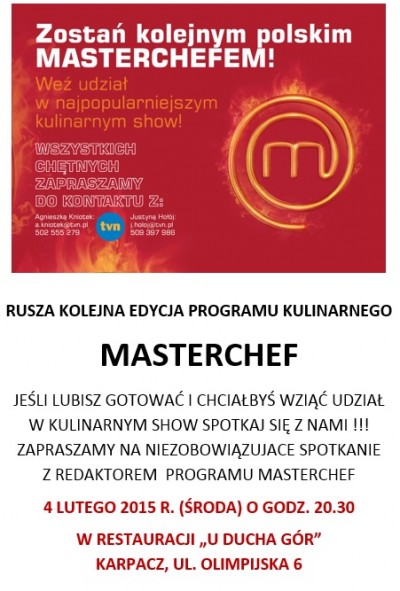 Chcesz zostać kolejnym MASTERCHEFEM ?!?!
