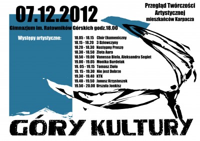 Góry Kultury już w piątek