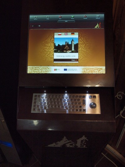 Info kiosk przy Świątyni Wang