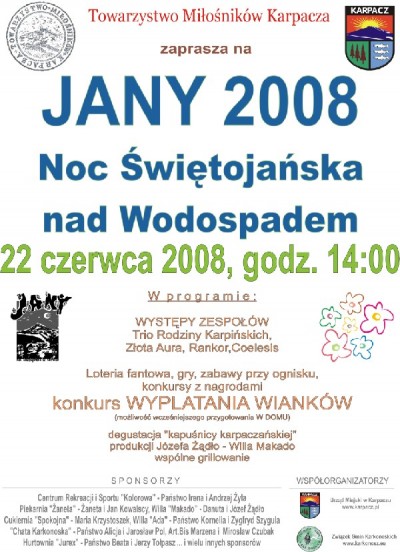 JANY 2008 - Noc Świętojańska nad Wodospadem