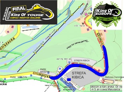 Jazda bokiem na Olimpijskiej- King of Touge 