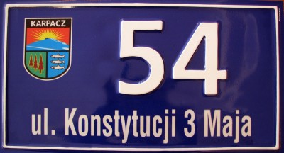 Jednolite oznakowanie posesji na terenie Karpacza