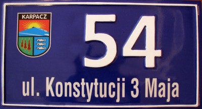 Jednolite oznakowanie posesji na terenie Karpacza