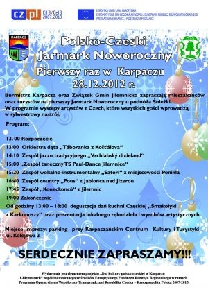 Już jutro zapraszamy na Jarmark Noworoczny