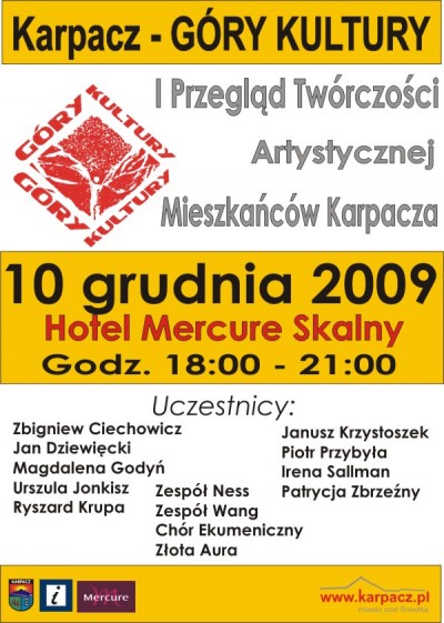 Karpacz - Góry Kultury - I Przegląd Twórczości Artystycznej Mieszkańców Karpacza już za nami...