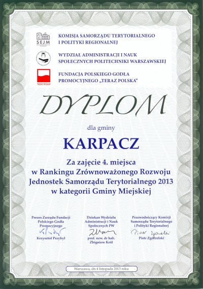 Karpacz w czołówce samorządów