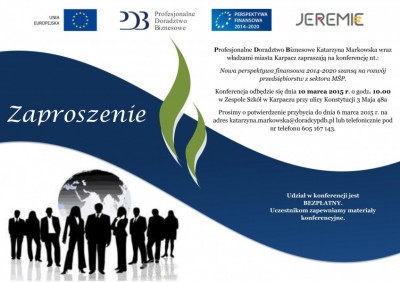 Konferencja - Nowa perspektywa finansowa 2014-2020...