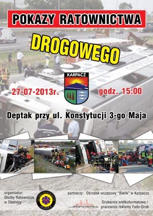Pokazy ratownictwa drogowego - 27.07.2013 r. godz.15:00