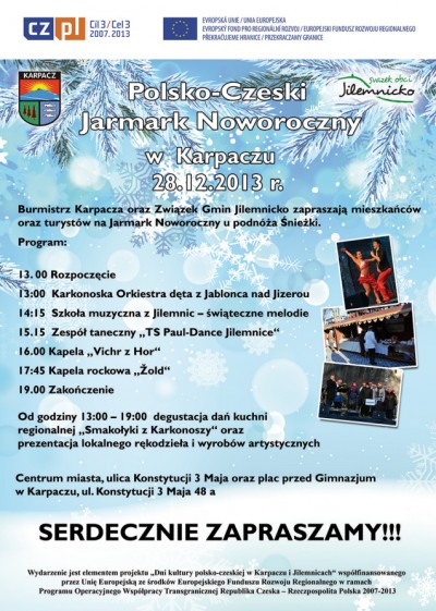Polsko-Czeski Jarmark Noworoczny w Karpaczu 28.12.2013 r.