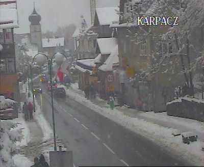 Przejazd przez Karpacz odbywa się już płynnie, godz. 15:10
