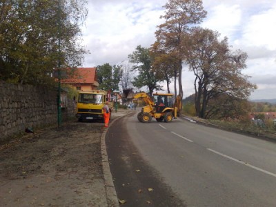 Remont chodnika przy ulicy Obrońców Pokoju